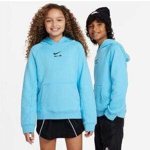 Nike Air L sneaker twins unisex cerulean, blue hoodie, hooded sweatshirt